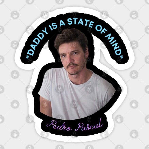 Daddy is a state of mind. Sticker by Muse Designs